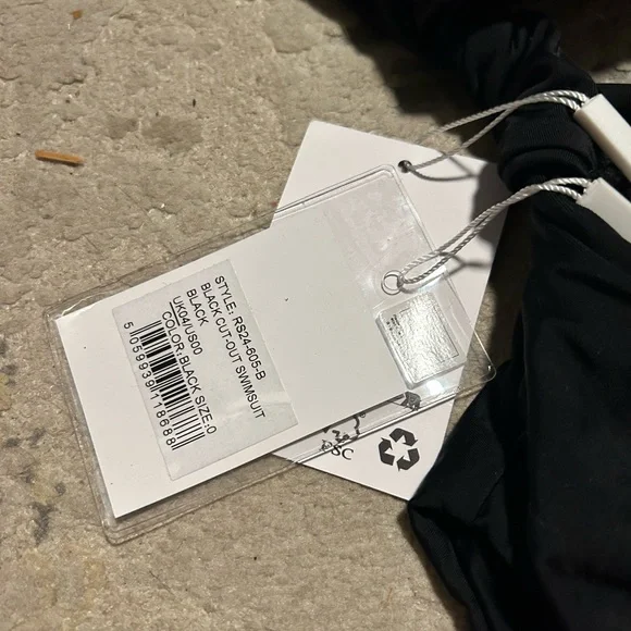 Self-Portrait Black One-Piece with Embellishments - Picture 2 of 2